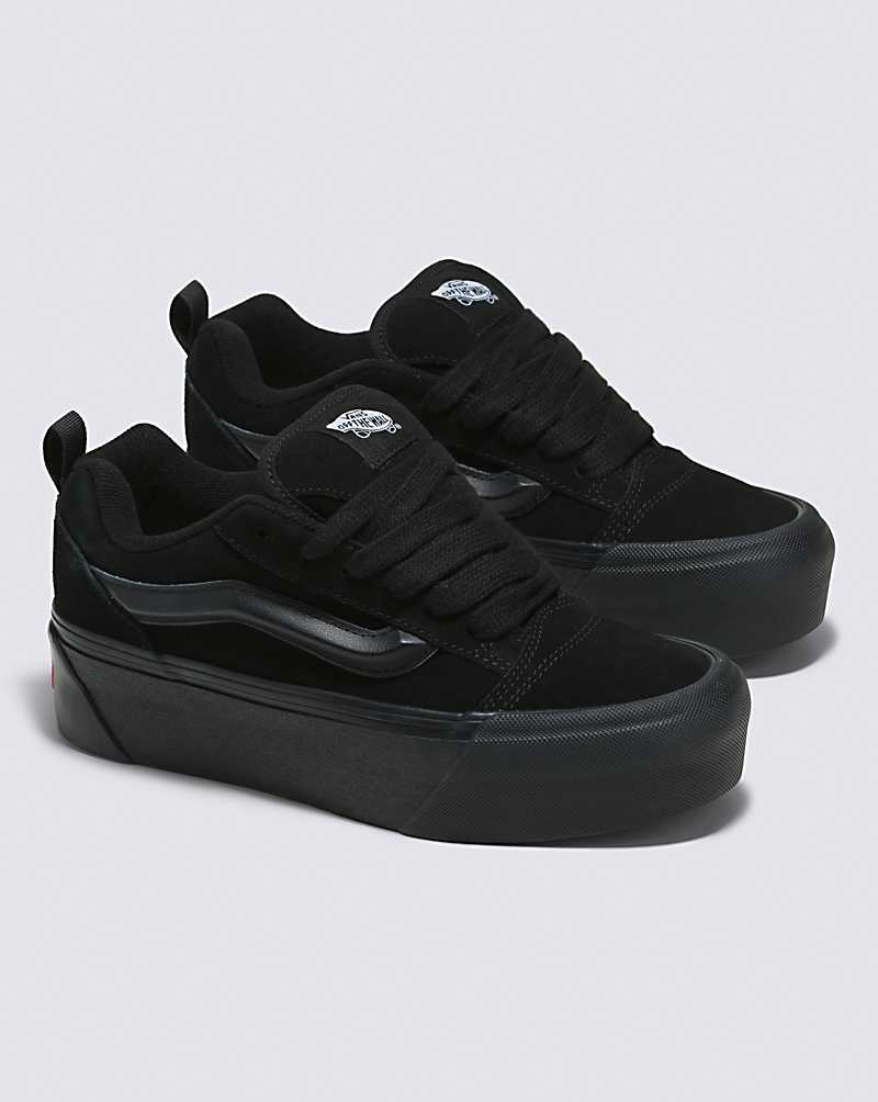 Vans Knu Stack Shoe Women Platform Shoes Black / Black | KJ1-6132