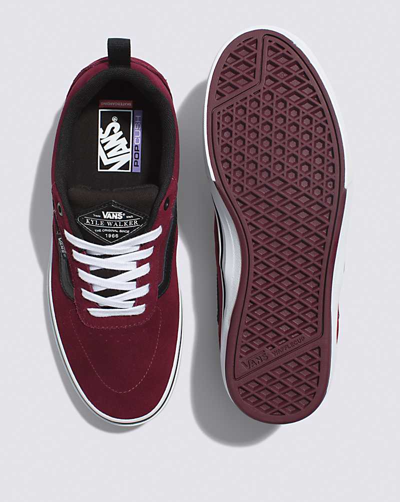 Vans Kyle Walker Shoe Men Skate Shoes Dark Red / White | FF1-3043