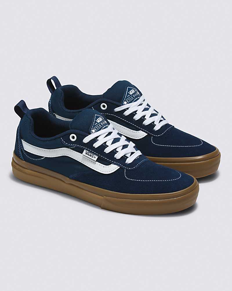 Vans Kyle Walker Skate Shoe Women Skate Shoes Blue / Brown | AT1-7212