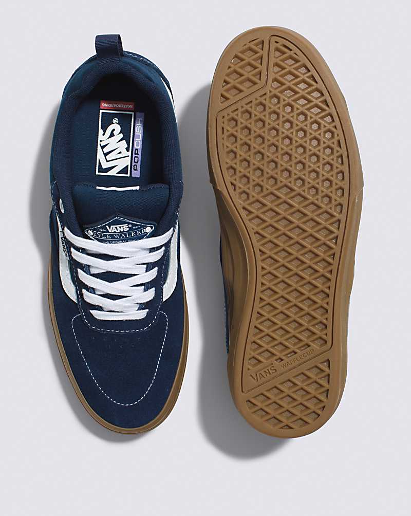 Vans Kyle Walker Skate Shoe Women Skate Shoes Blue / Brown | AT1-7212