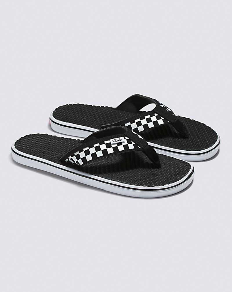 Vans La Costa Lite Sandal Men Sandals Black / White | IO1-8266