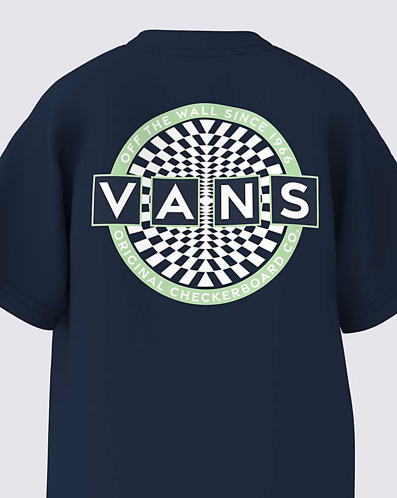 Vans Little Kids Circle Back Kids' T Shirts Blue | JV1-2339