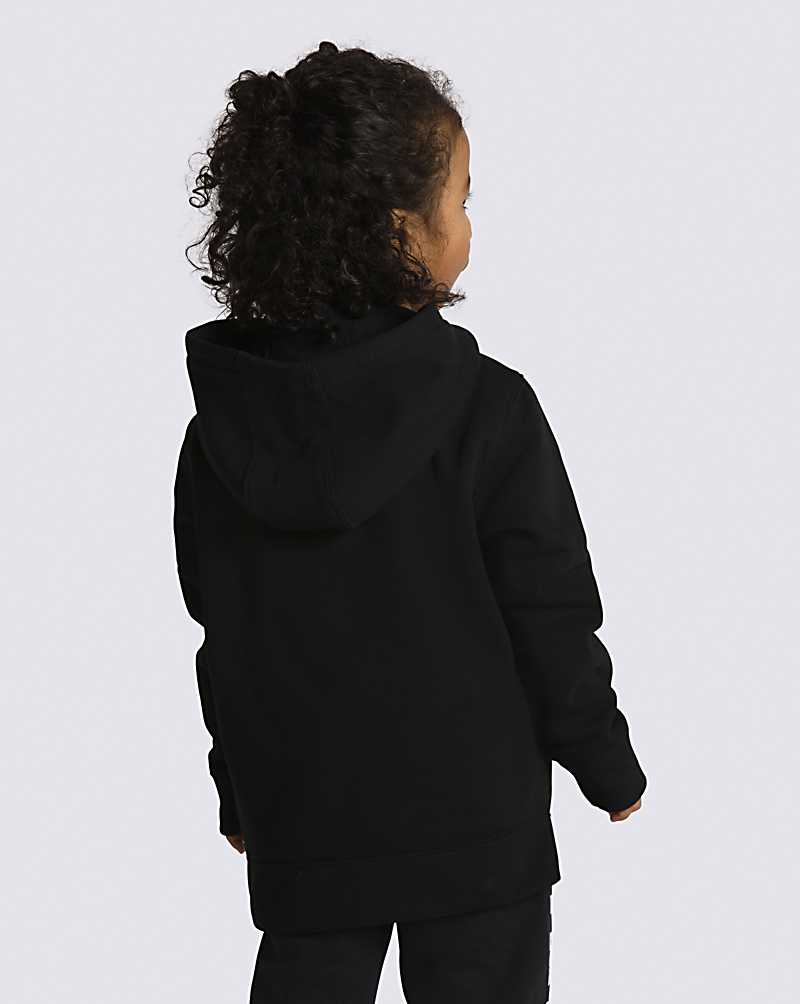 Vans Little Kids Classic Pullover Kids' Hoodie Black / White | ND1-3937