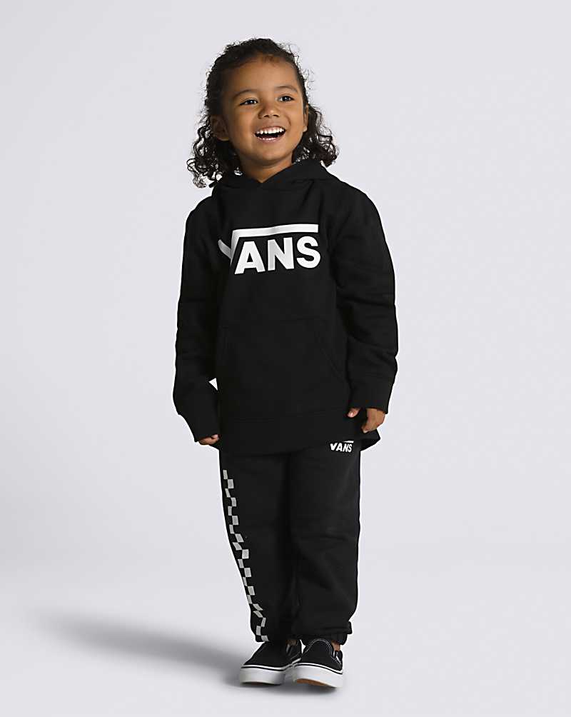 Vans Little Kids Classic Pullover Kids' Hoodie Black / White | ND1-3937