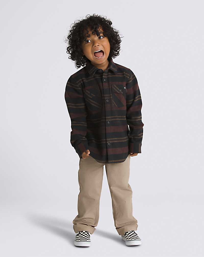 Vans Little Kids Conway Flannel Kids' Shirts Black | CX1-0326