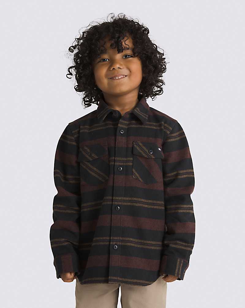 Vans Little Kids Conway Flannel Kids\' Shirts Black | CX1-0326