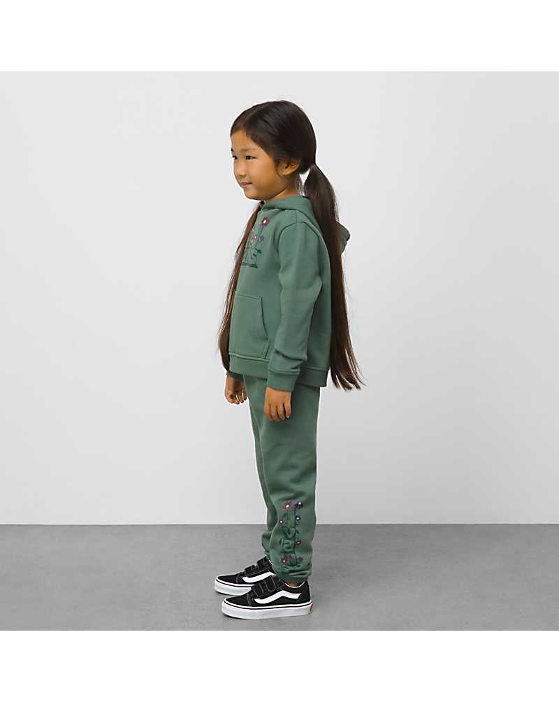 Vans Little Kids Eve Blossom Kids' Sweatpants Green | LD1-3042