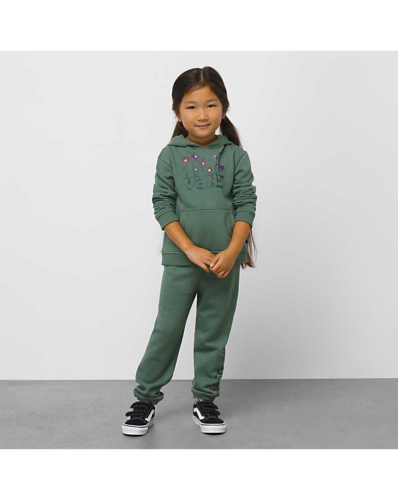 Vans Little Kids Eve Blossom Kids\' Sweatpants Green | LD1-3042