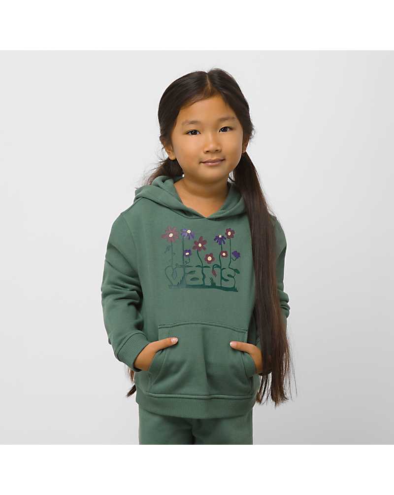 Vans Little Kids Eve Blossom Pullover Kids\' Hoodie Green | OJ1-6411