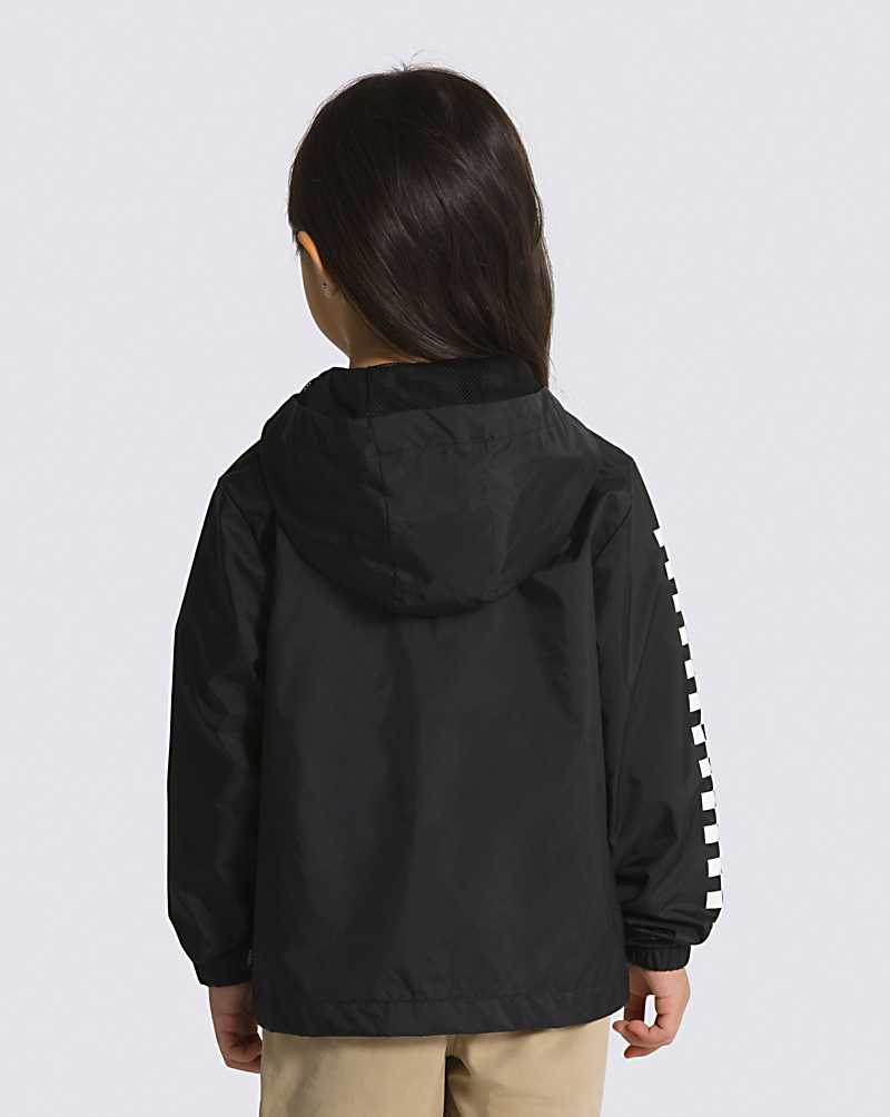 Vans Little Kids Garnett Windbreaker Jacket Kids' Jackets Black | KW1-5856