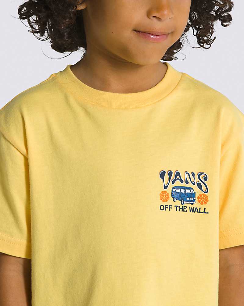 Vans Little Kids Get There Kids' T Shirts Yellow | ML1-8966