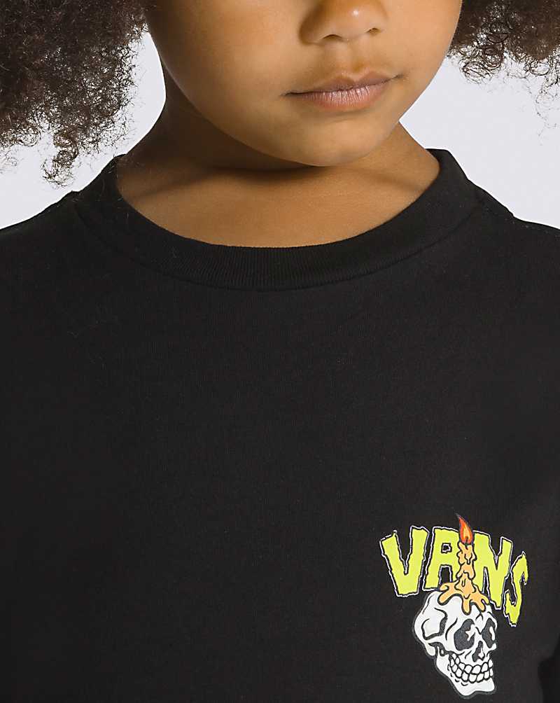 Vans Little Kids Haunted House Of Glow Kids' T Shirts Black | KM1-2144