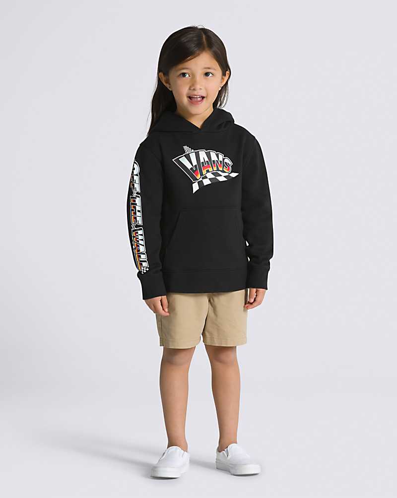 Vans Little Kids Hole Shot Pullover Kids' Hoodie Black | LZ1-4260