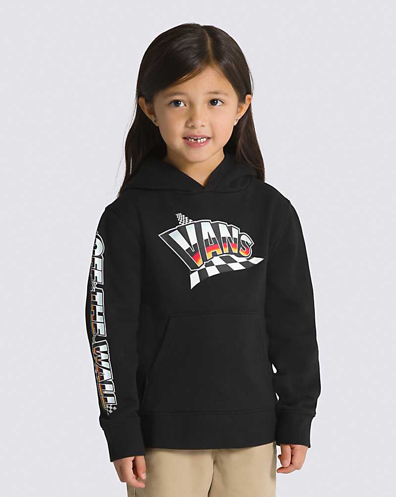 Vans Little Kids Hole Shot Pullover Kids\' Hoodie Black | LZ1-4260