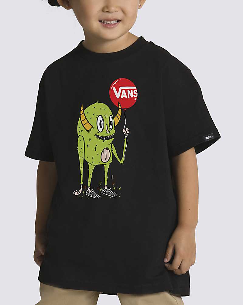 Vans Little Kids Monster Friend Kids' T Shirts Black | YX1-3166