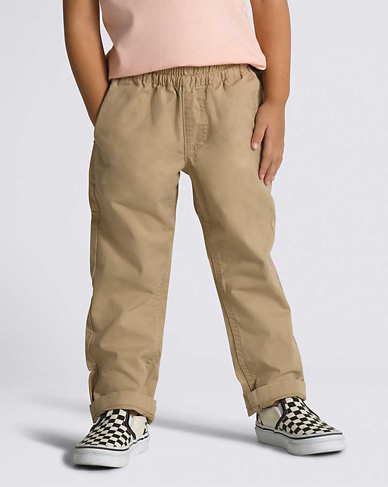 Vans Little Kids Range Elastic Waist Kids' Pants Khaki | OW1-8087