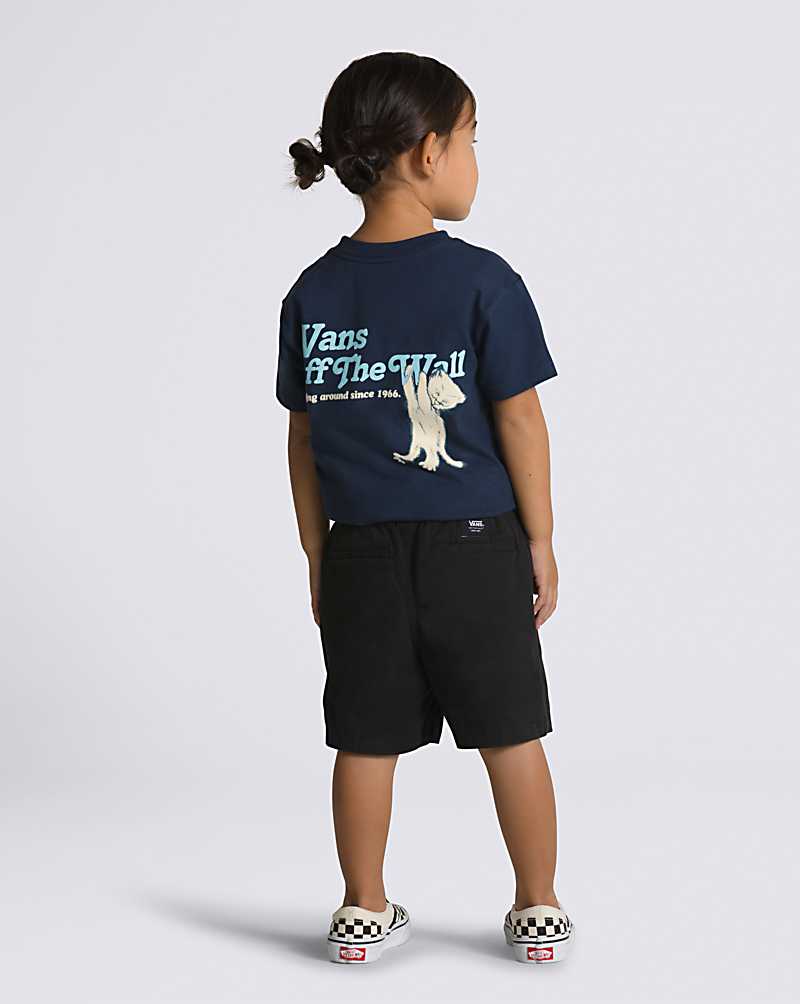 Vans Little Kids Range Elastic Waist Kids' Shorts Black | HA1-5599