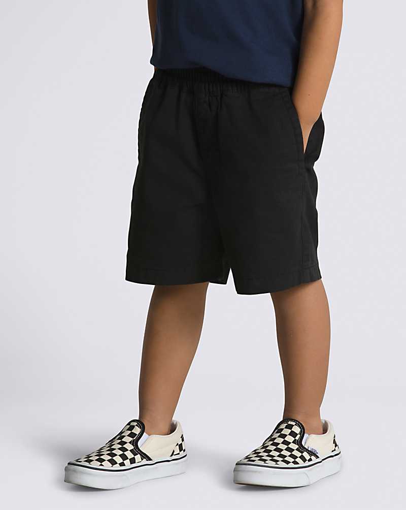 Vans Little Kids Range Elastic Waist Kids' Shorts Black | HA1-5599