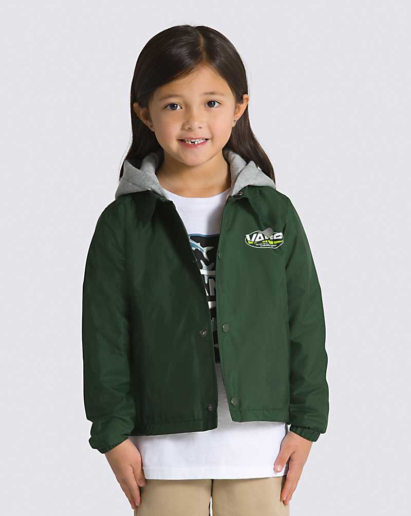 Vans Little Kids Riley Jacket Kids\' Jackets Green | BL1-9690