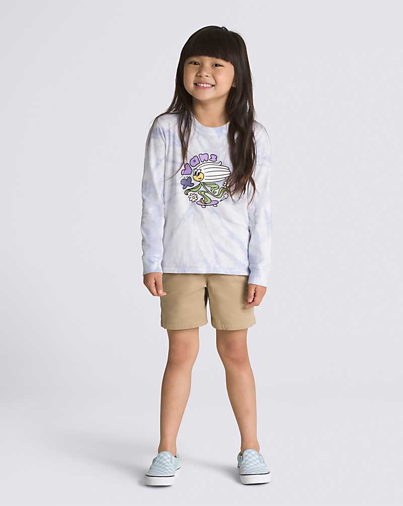 Vans Little Kids Sk8N Daisy Kids' T Shirts Purple | NR1-0091