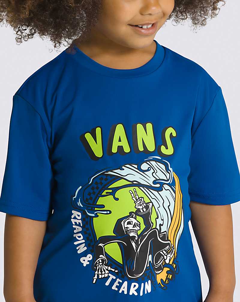 Vans Little Kids Sun Kids' Shirts Blue | DI1-5117