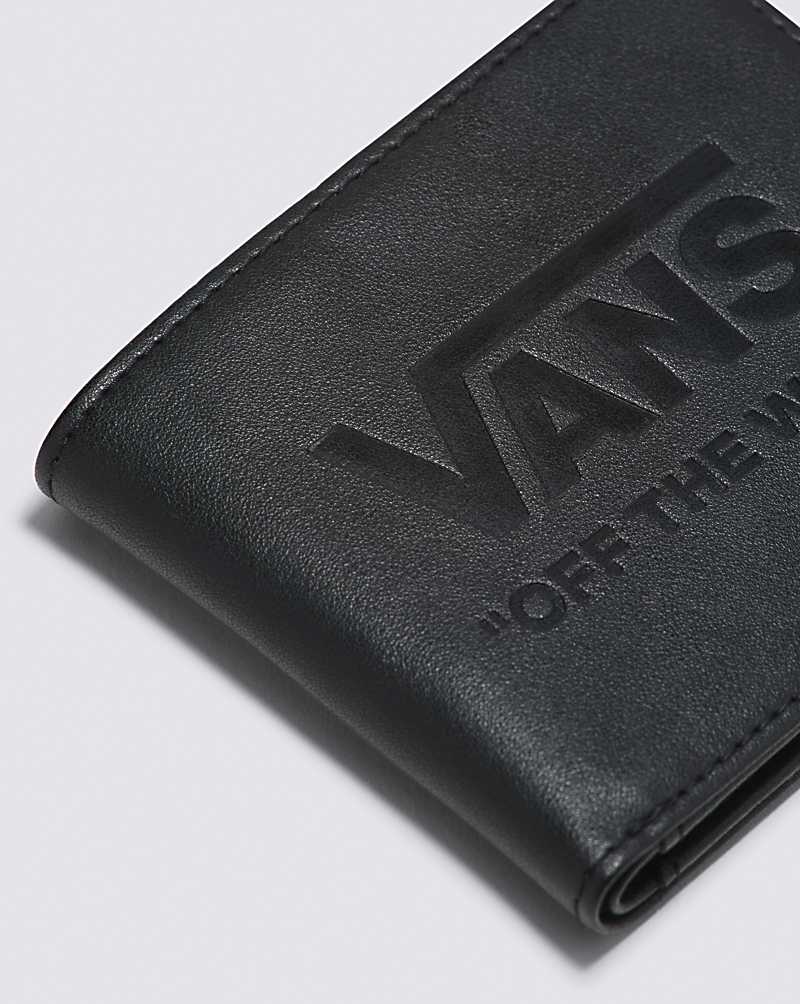 Vans Logo Men Wallets Black | ZK1-0075