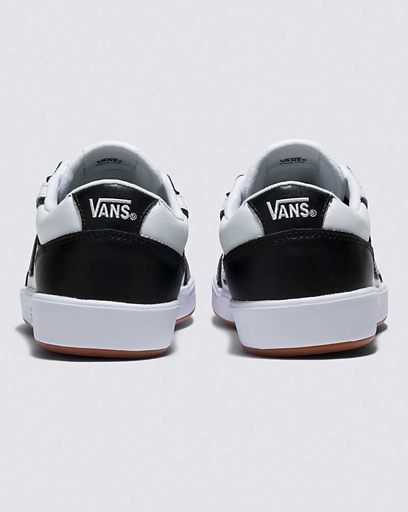 Vans Lowland ComfyCush Leather Shoe Women Sneakers Black / White | MZ1-4384