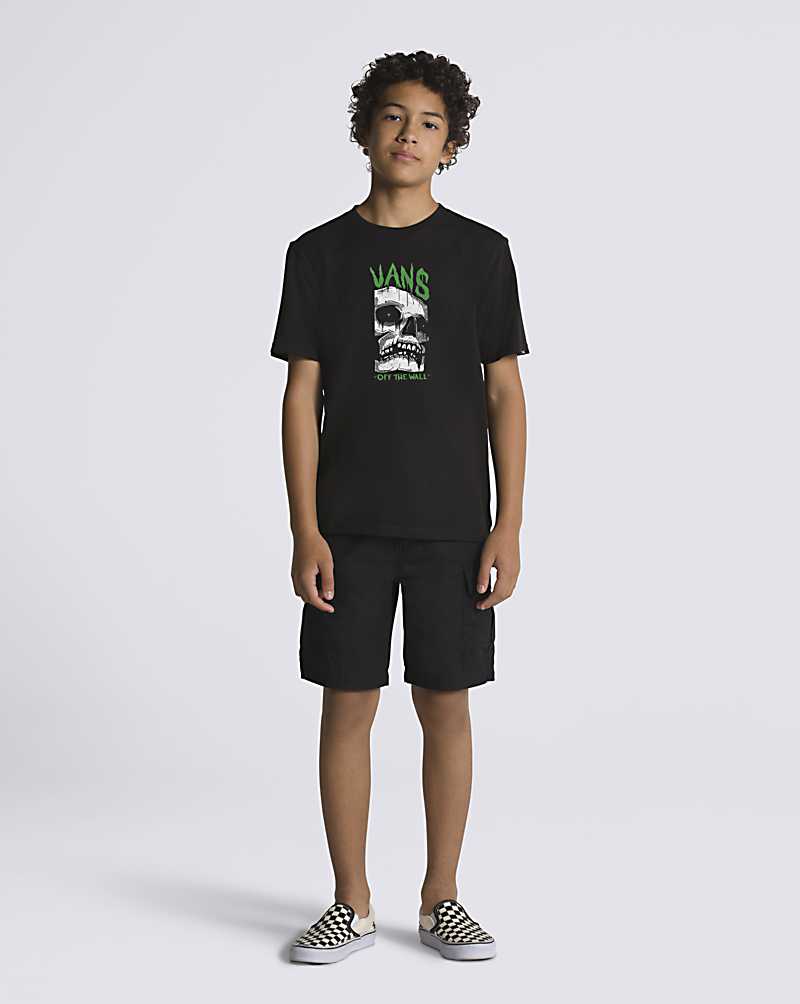 Vans Melt Away Kids' T Shirts Black | RQ1-8669