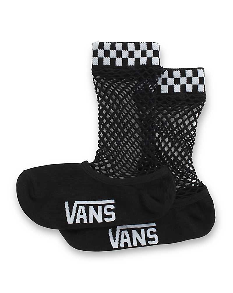 Vans Meshed Up Women Socks Black | DA1-0948