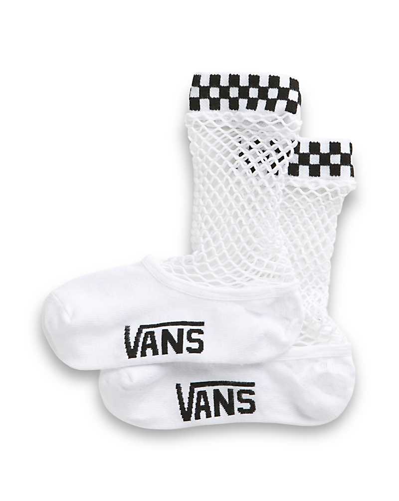 Vans Meshed Up Women Socks White | HX1-4083