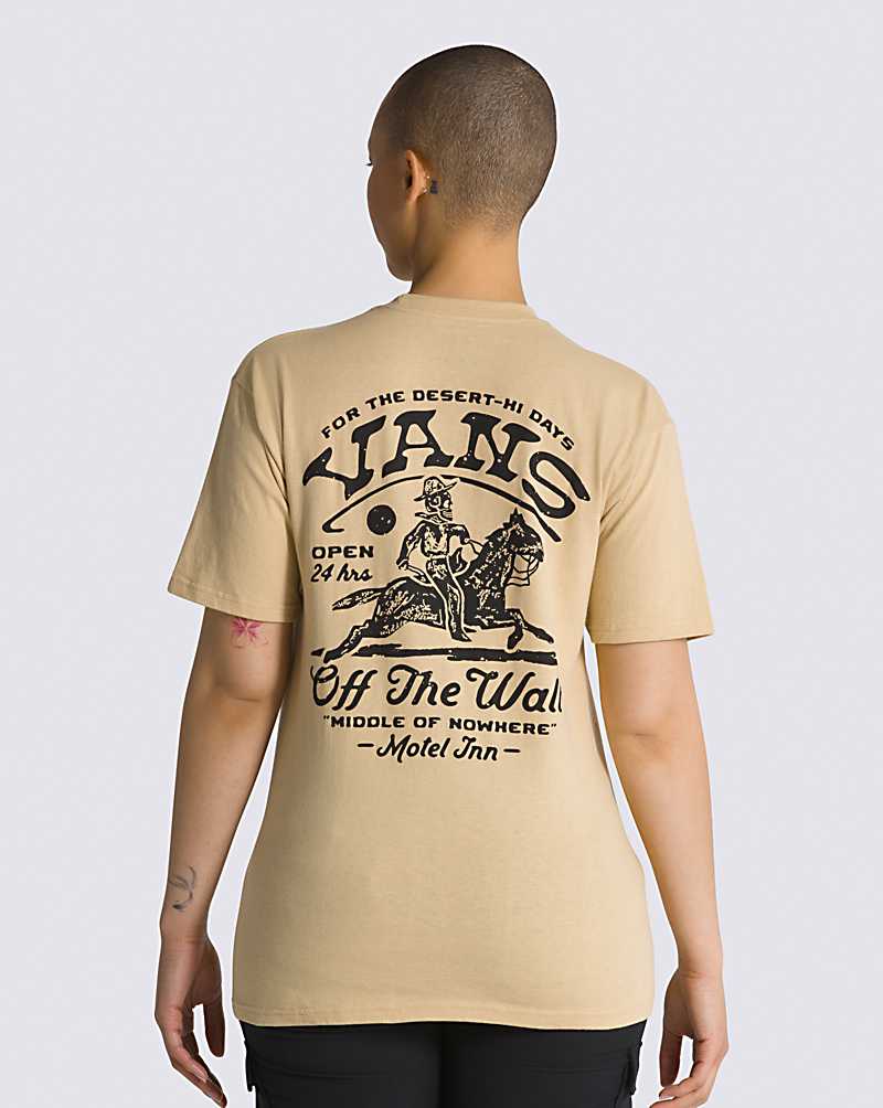 Vans Middle Of Nowhere Men T Shirts Grey Brown | LL1-0532