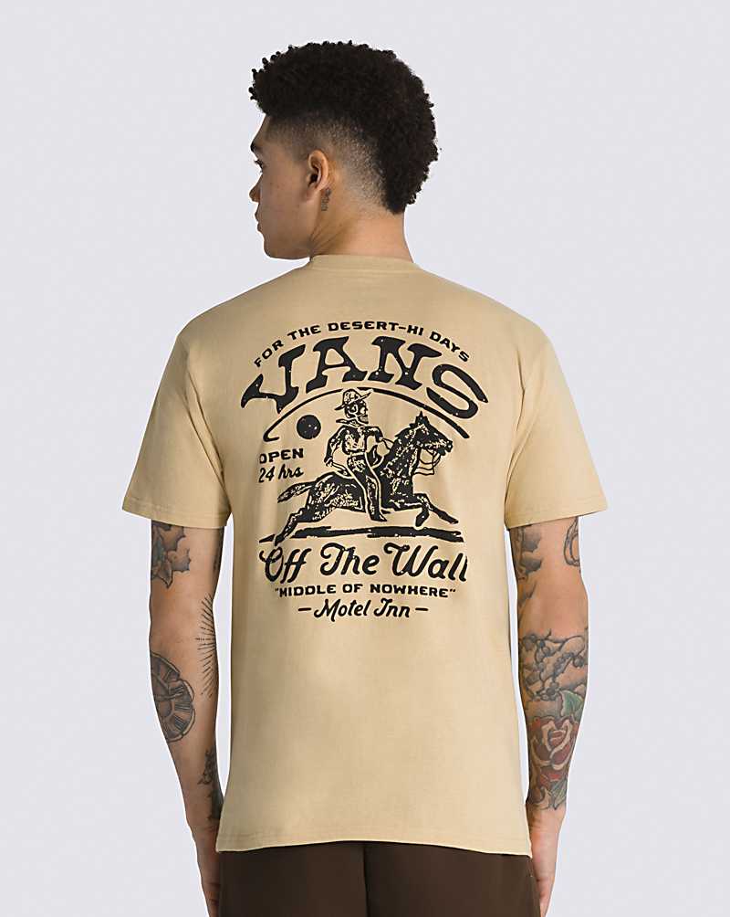 Vans Middle Of Nowhere Men T Shirts Grey Brown | LL1-0532