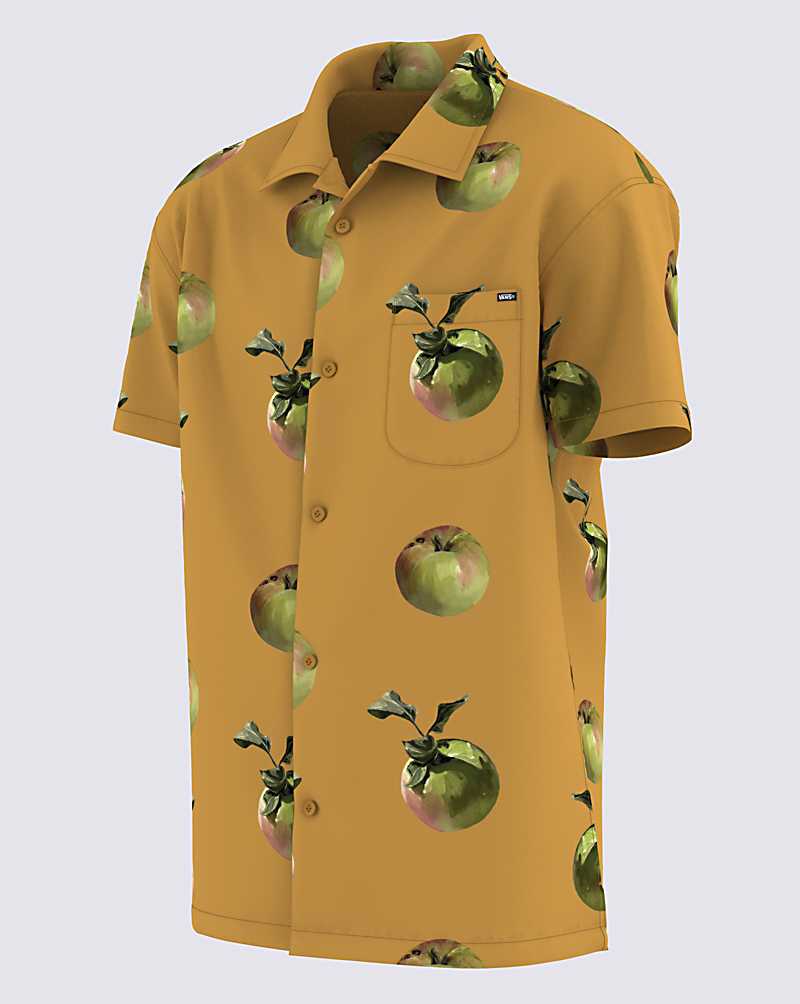 Vans Miller Buttondown Men Shirts Yellow | ZA1-9776