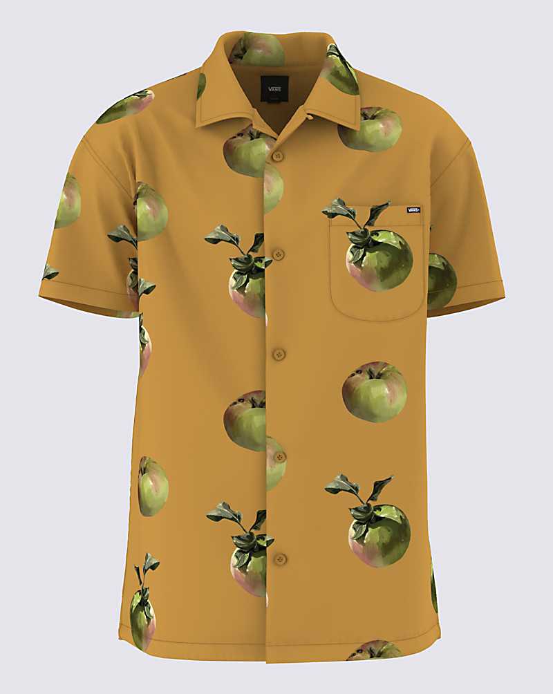 Vans Miller Buttondown Men Shirts Yellow | ZA1-9776