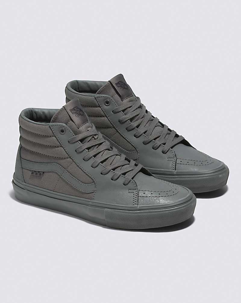 Vans Mono Skate SK8-Hi Shoe Men High Top Sneakers Grey | GZ1-8515