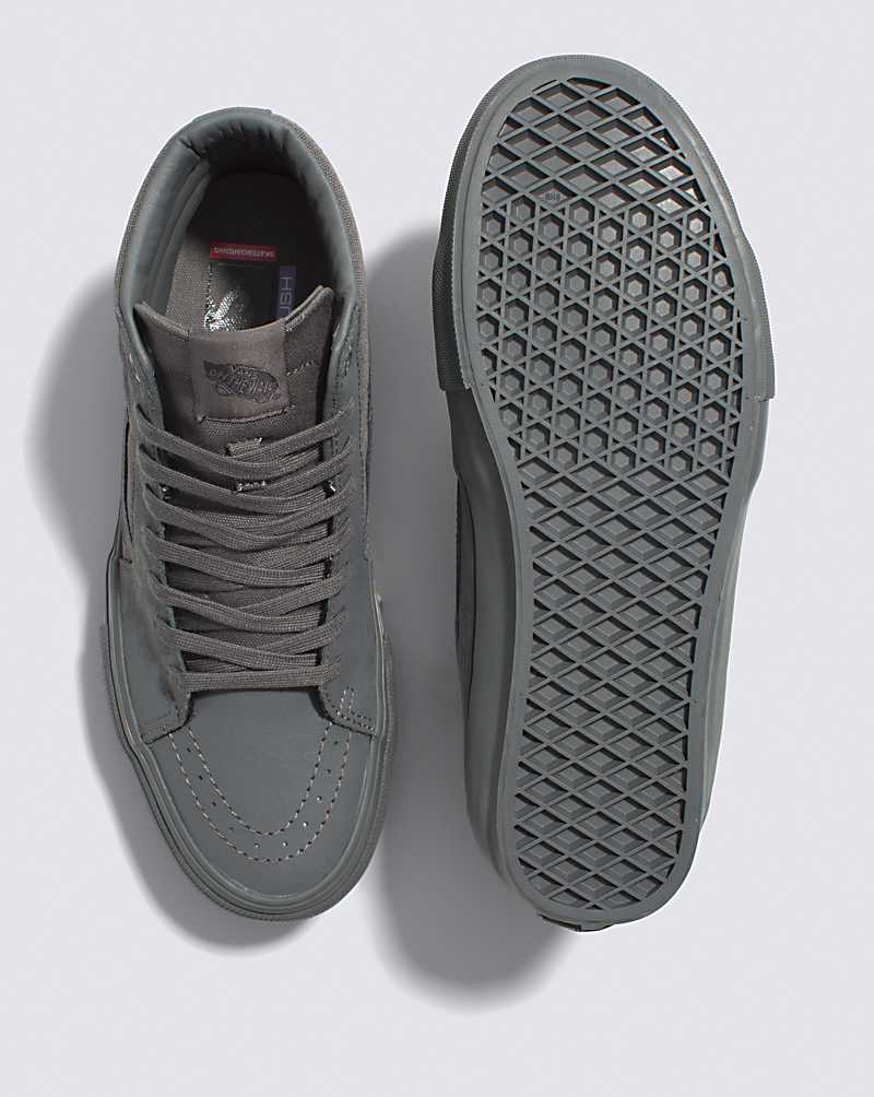 Vans Mono Skate SK8-Hi Shoe Men High Top Sneakers Grey | GZ1-8515