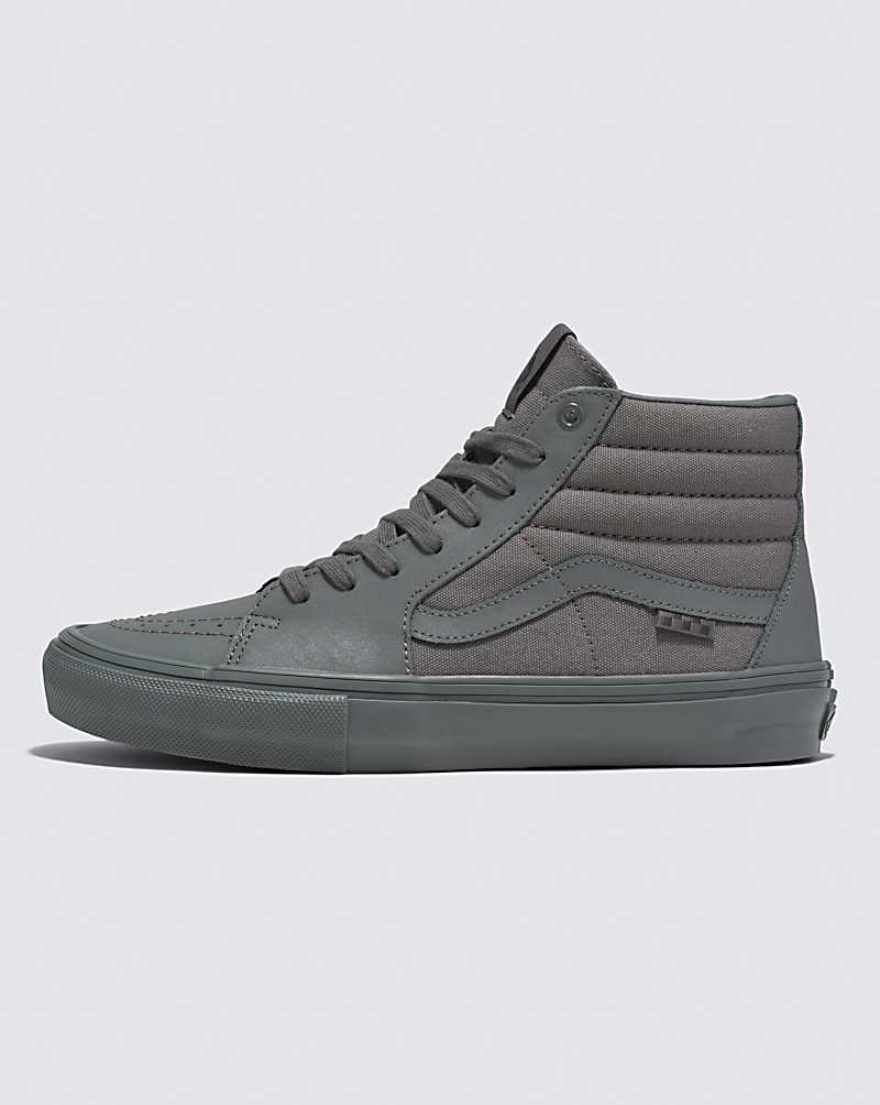 Vans Mono Skate SK8-Hi Shoe Women High Top Sneakers Grey | DI1-8416