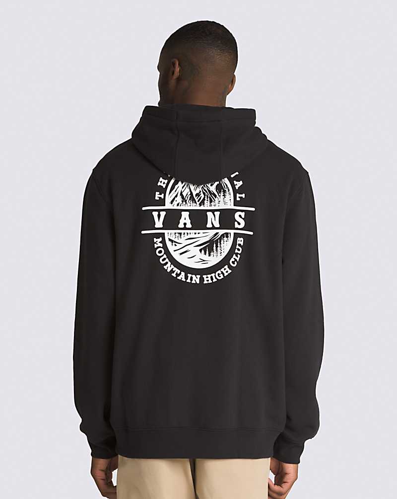 Vans Mountain High Full Zip Men Hoodie Black | MH1-8607