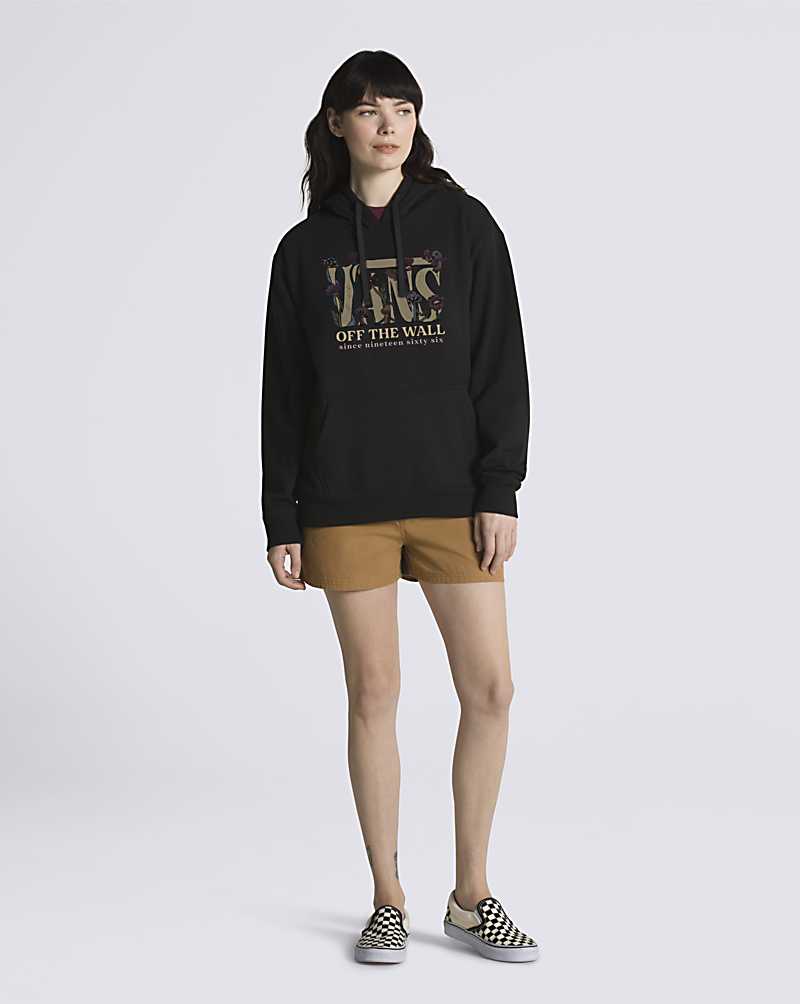 Vans Mushy Rooms Pullover Women Hoodie Black | QS1-5195