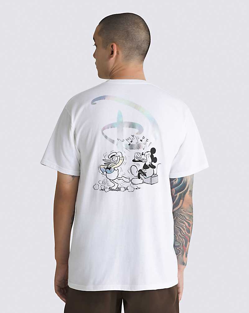 Vans Music Box Men T Shirts White | HG1-0345