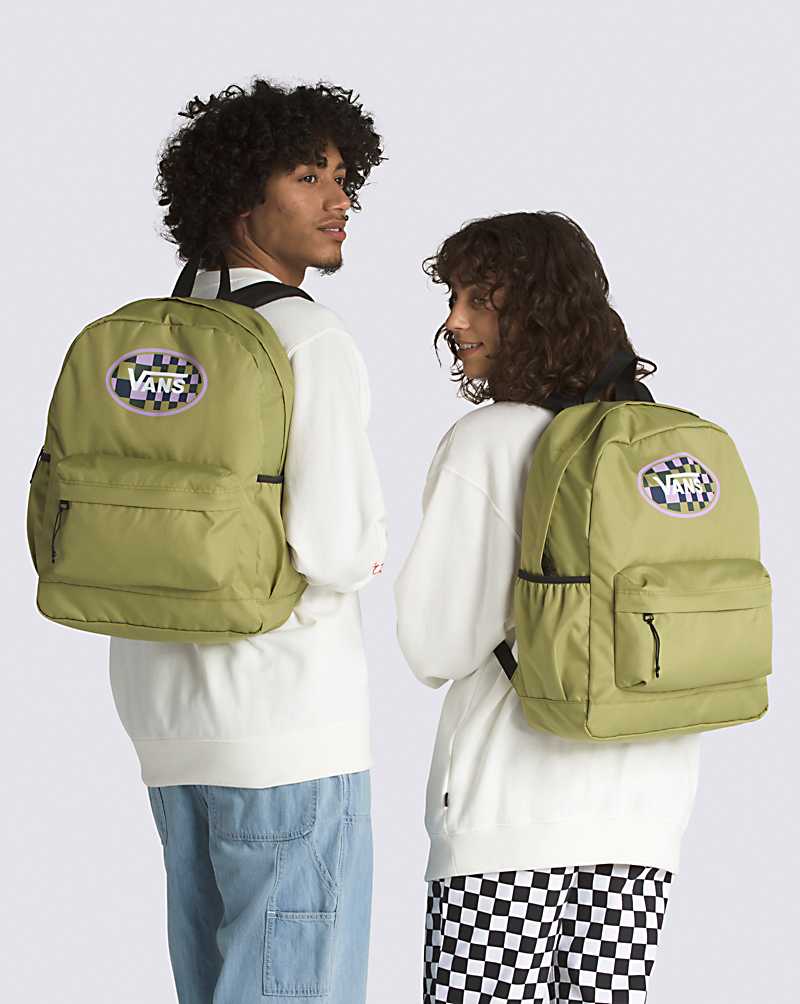 Vans New Varsity Sporty Realm Plus Women Backpacks Green Olive | UP1-9846