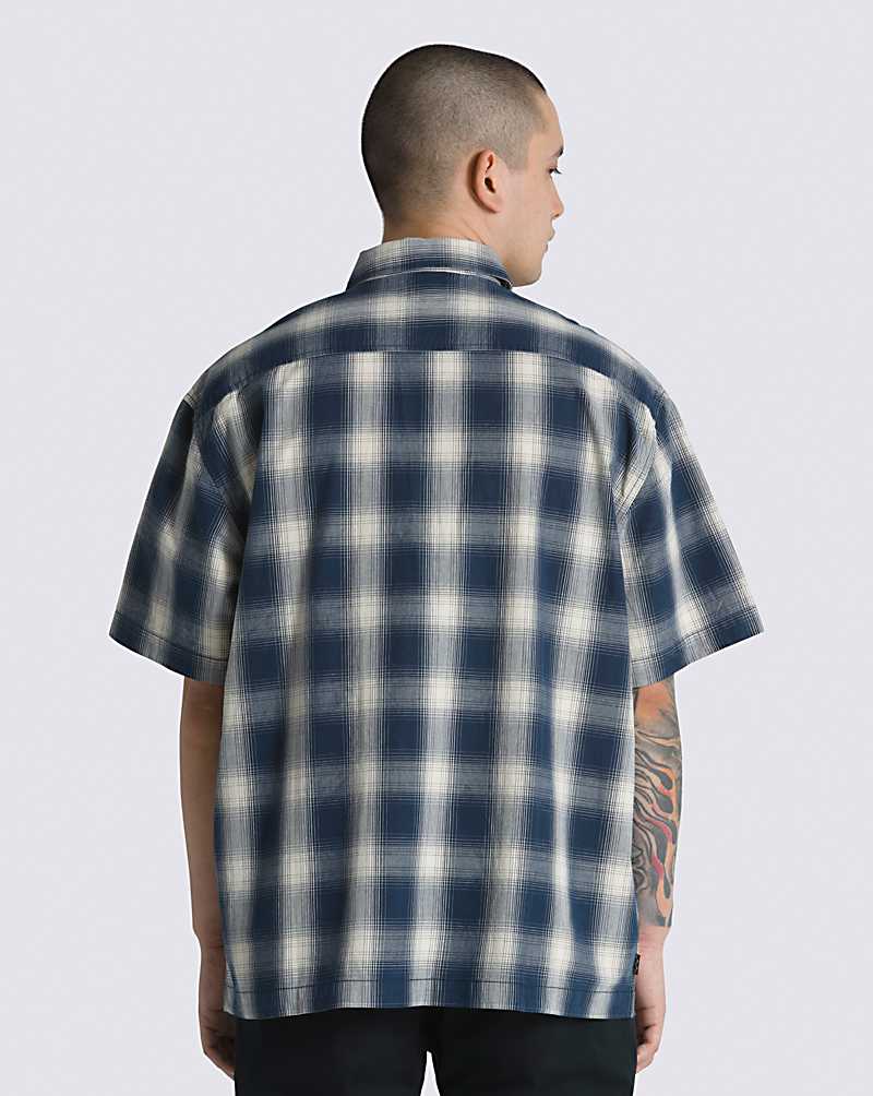 Vans Nick Michel Buttondown Men Shirts Blue | XH1-0421