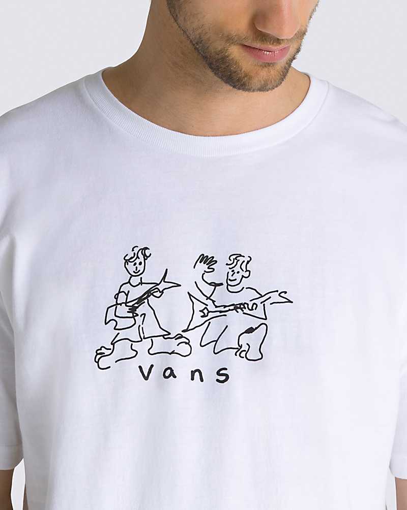 Vans Nick Michel Men T Shirts White | HM1-4233