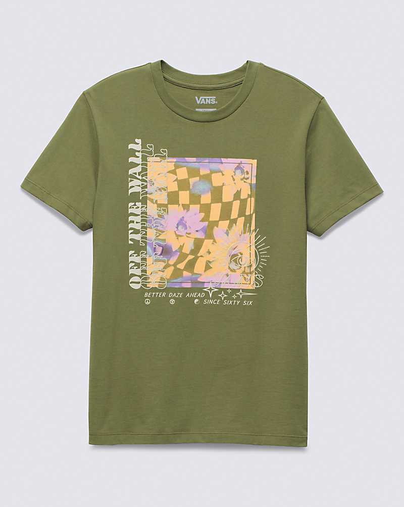 Vans No Control Boyfriend Women T Shirts Olive | LR1-9856