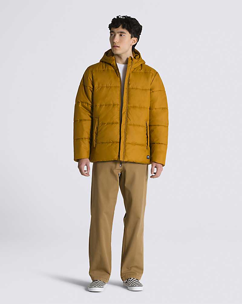 Vans Norris MTE-1 Puffer Jacket Men Jackets Gold Brown | KZ1-8166