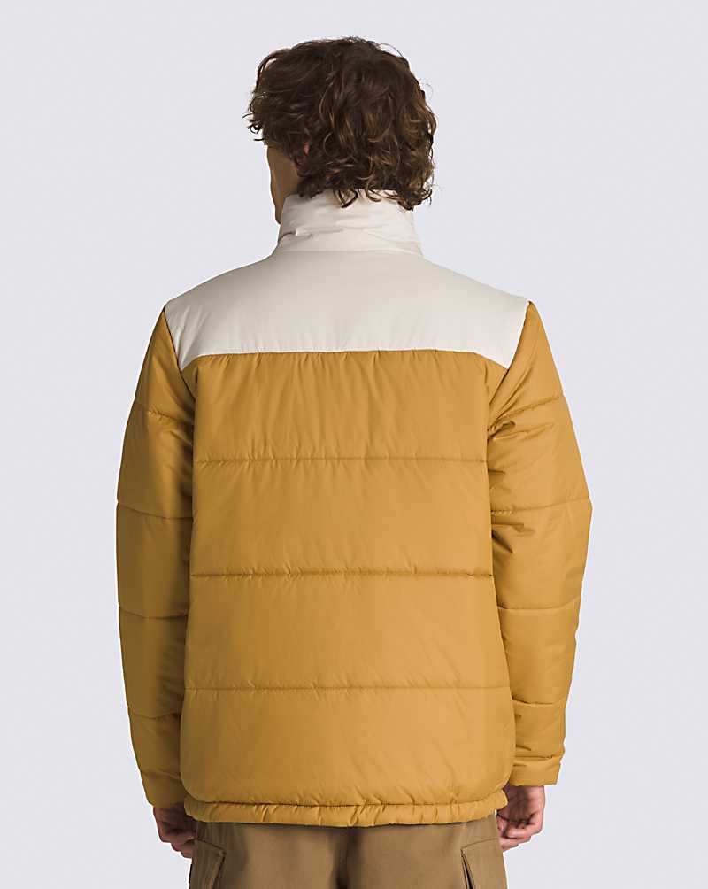 Vans Norris MTE-1 Puffer Jacket Men Jackets Beige / Yellow | VR1-6265