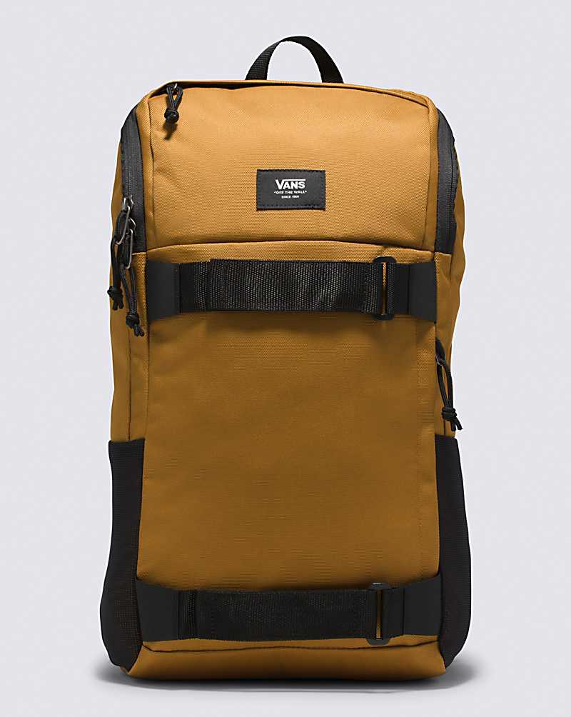 Vans Obstacle Skatepack Men Backpacks Gold Brown | GQ1-8302