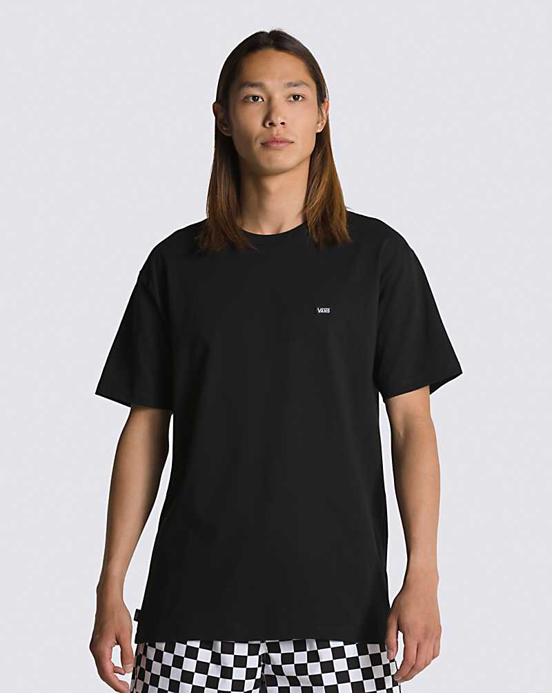 Vans Off The Wall Classic Short Sleeve Men T Shirts Black | IK1-4373