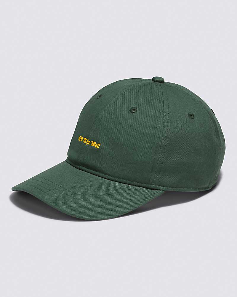 Vans Off The Wall Curved Bill Jockey Men Hats Green | YU1-3768