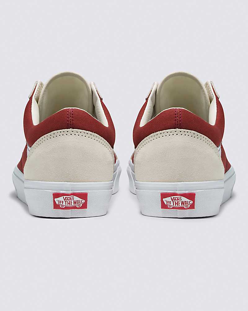 Vans Old Skool Canvas Suede Shoe Women Sneakers White / Copper | BW1-2383